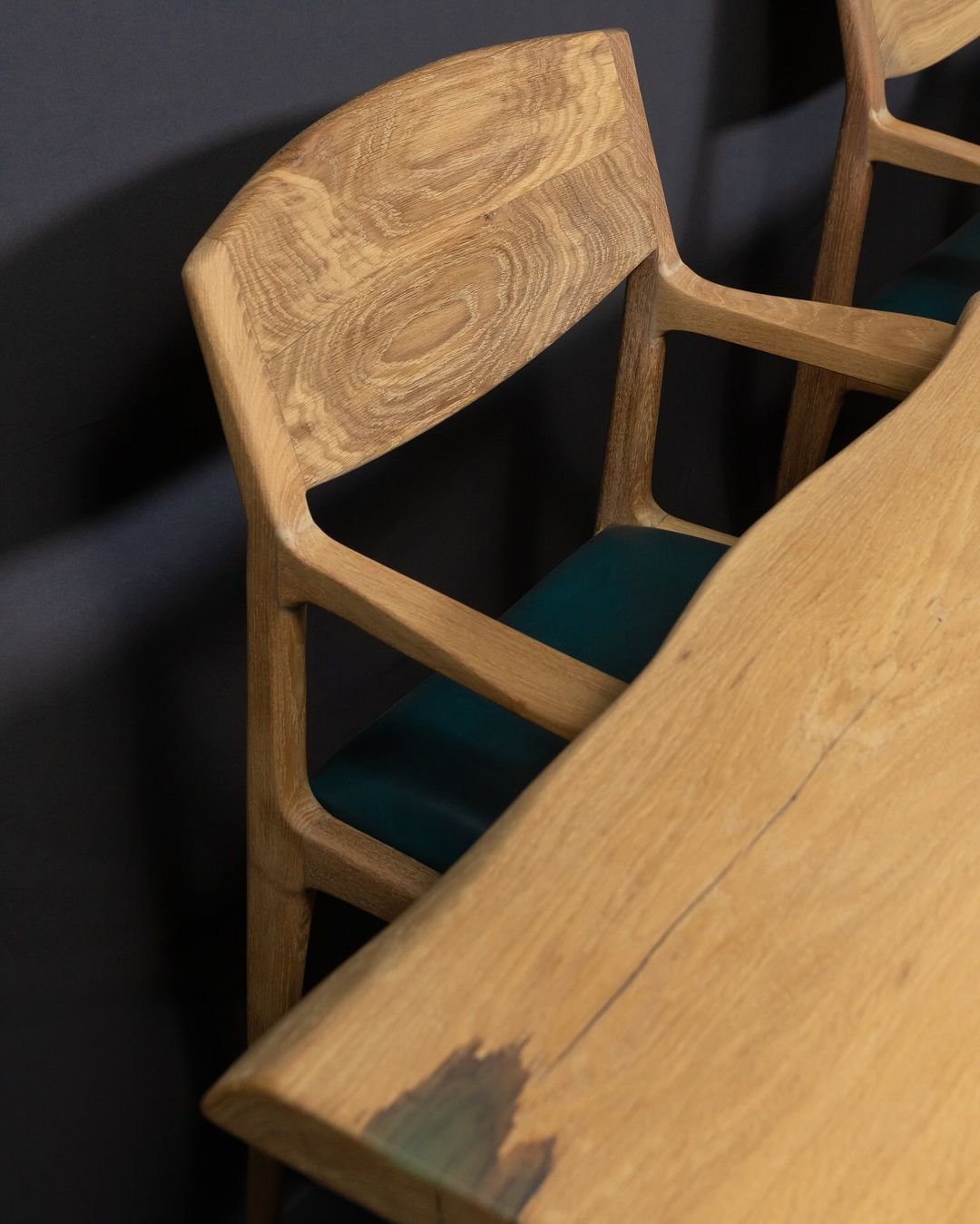 The Sahaj White Oak Dining Table with Chairs II
