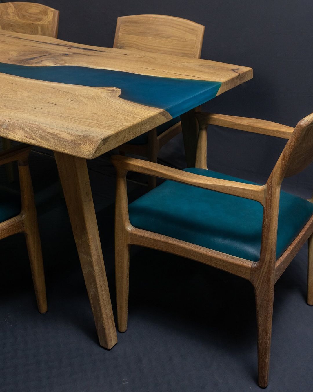 The Sahaj White Oak Dining Table with Chairs II