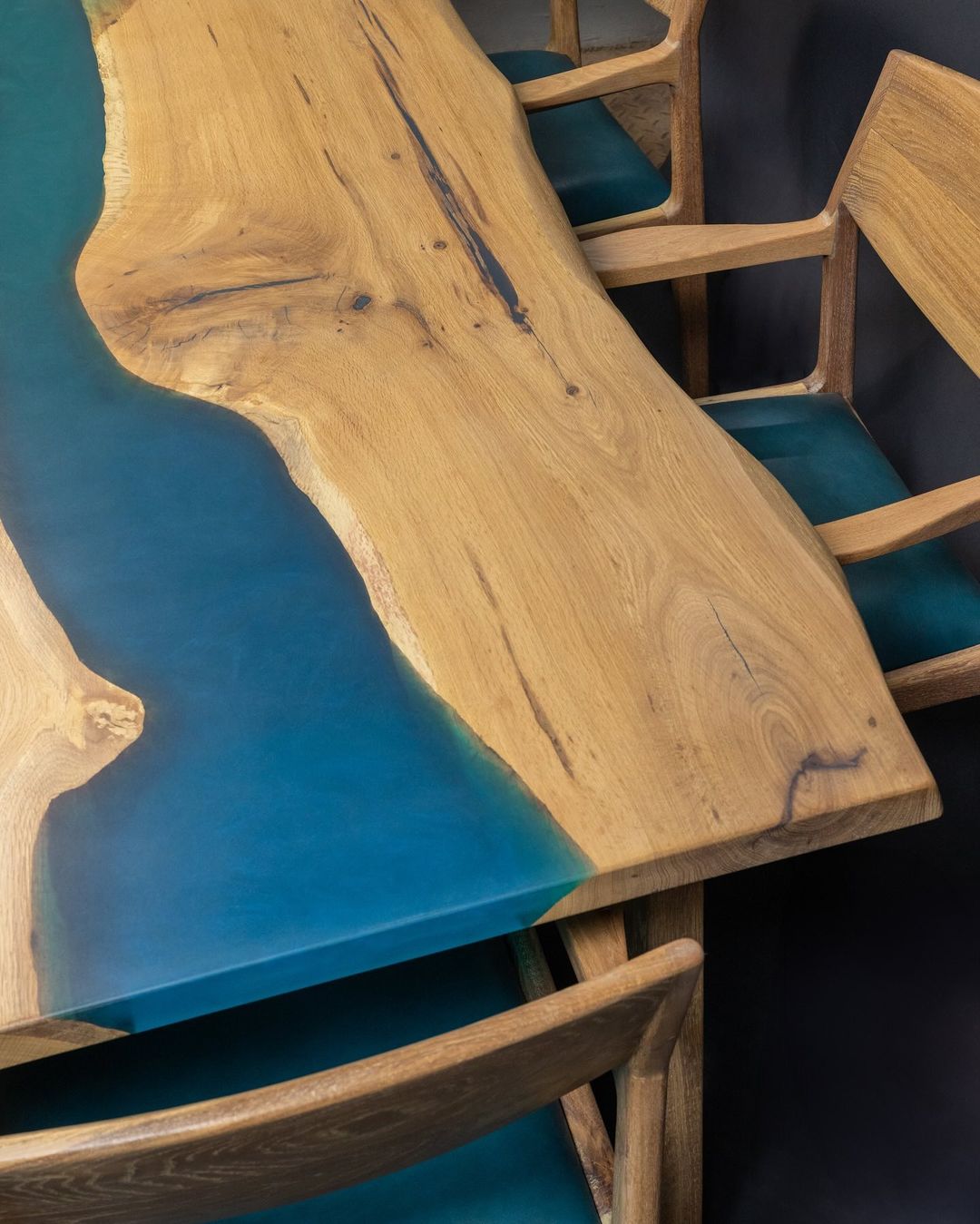 The Sahaj White Oak Dining Table with Chairs II