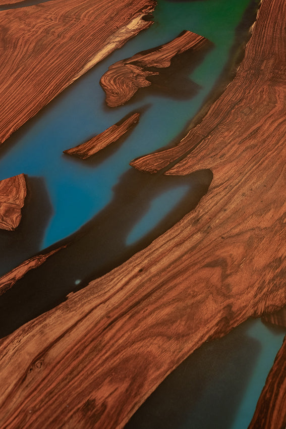 The Evergreen River Table & Bench