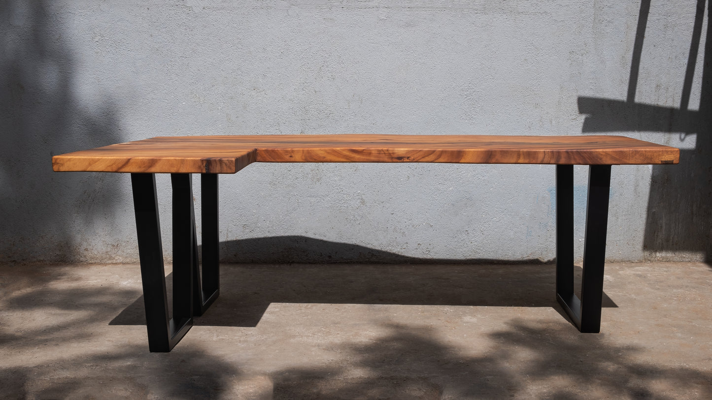 The Corner Office Live Edge Study Table