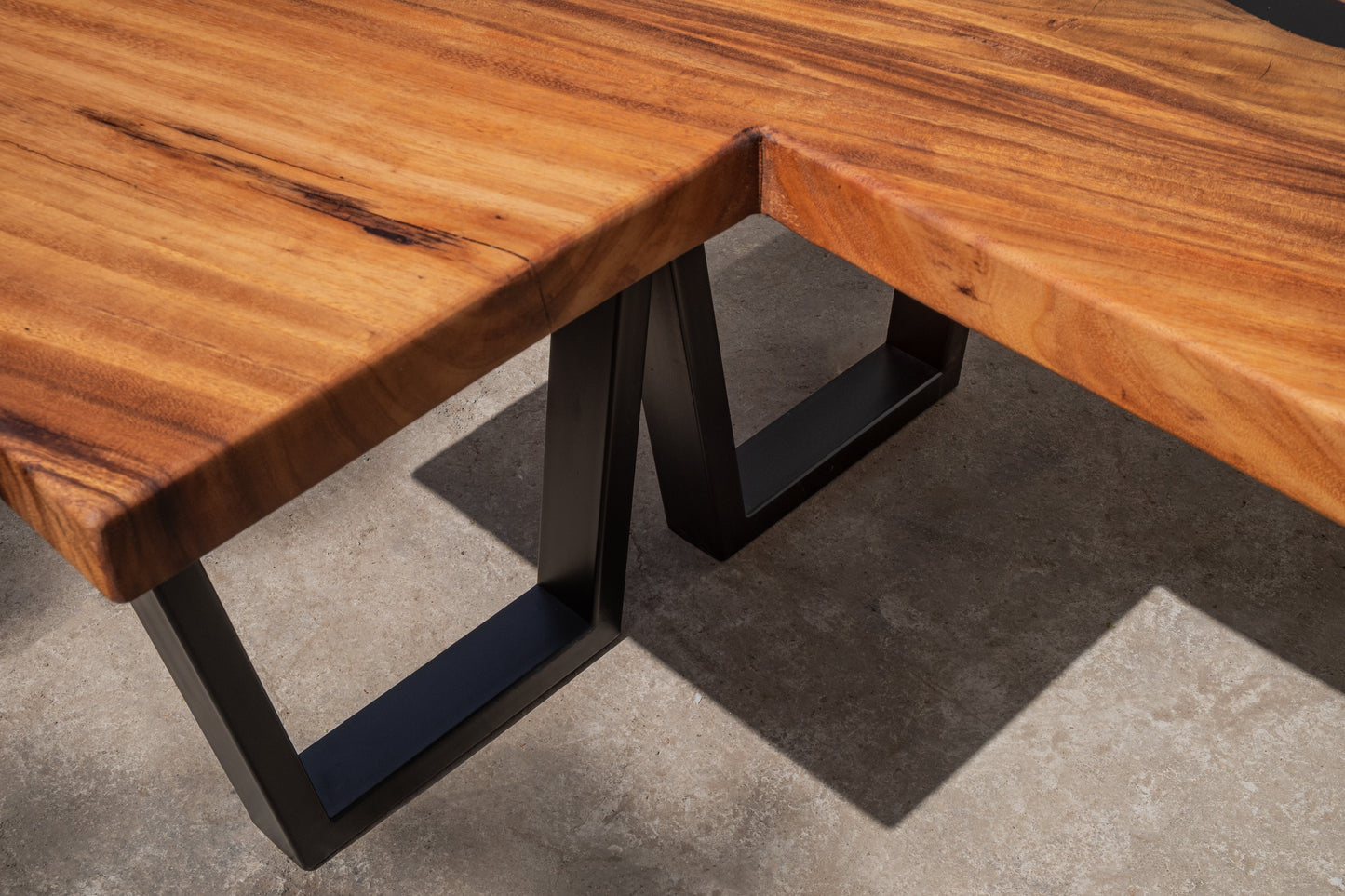 The Corner Office Live Edge Study Table