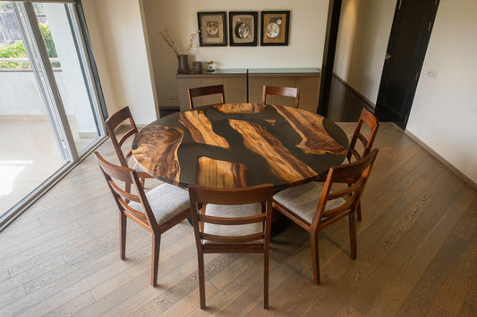 The Aabhar Round Dining Table