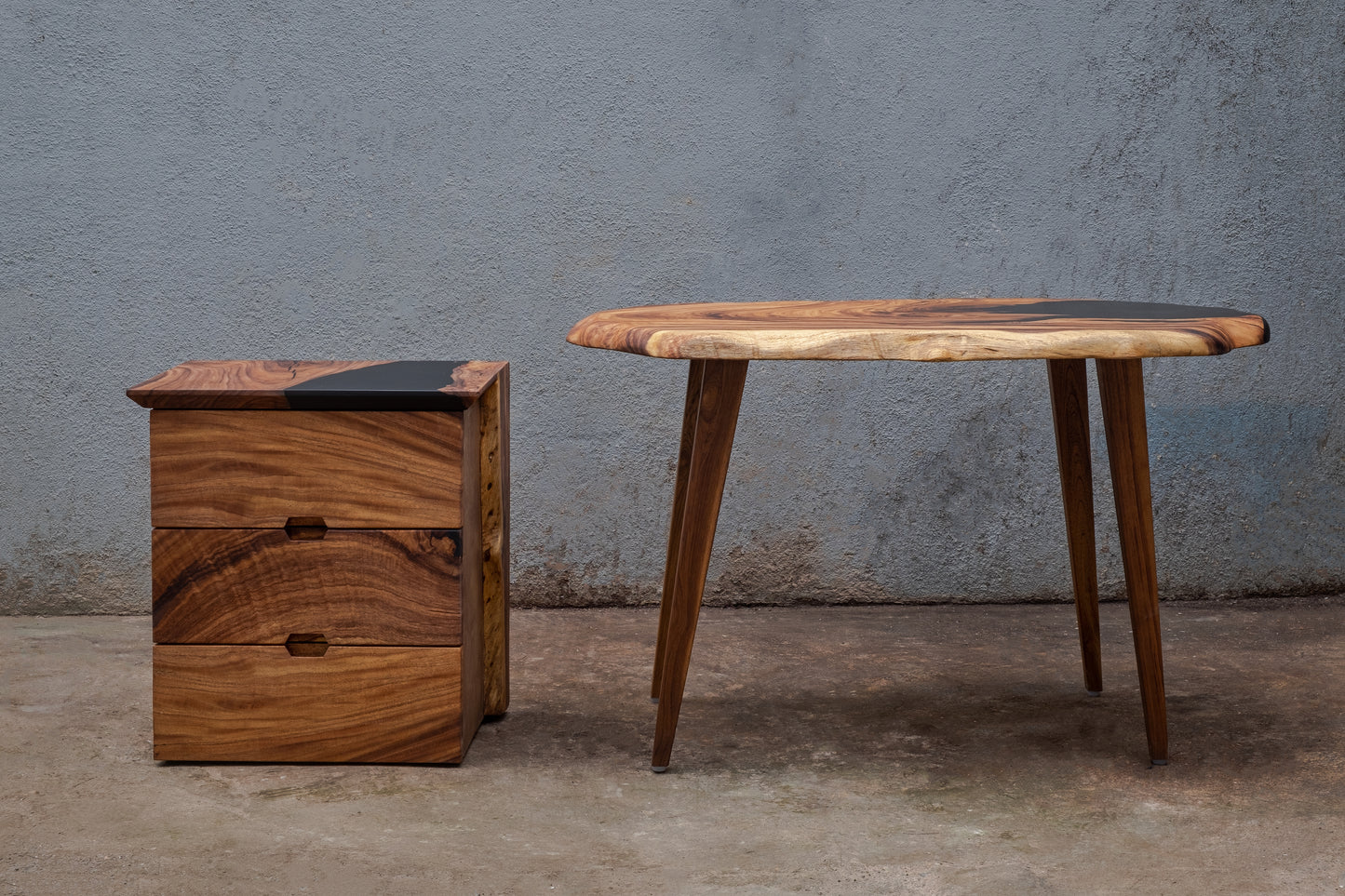 The Ember Chest of Drawers and Study Table