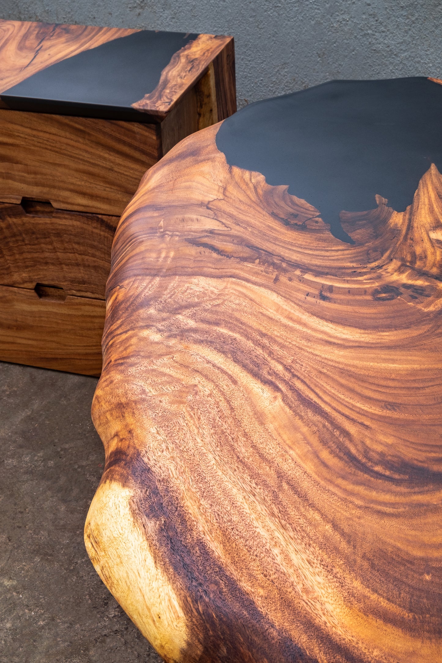 The Ember Chest of Drawers and Study Table