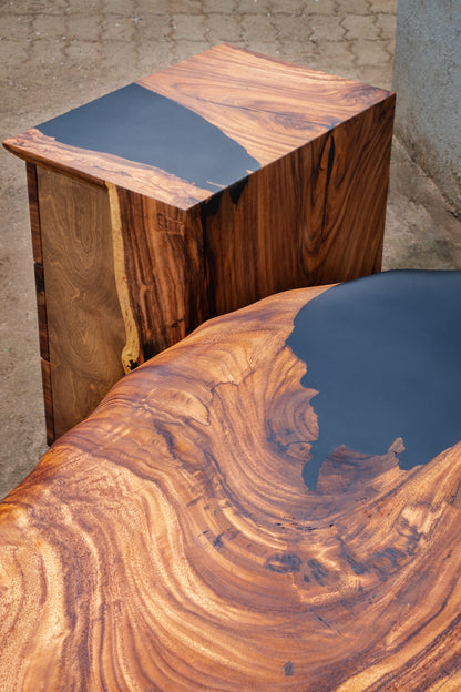 The Ember Chest of Drawers and Study Table