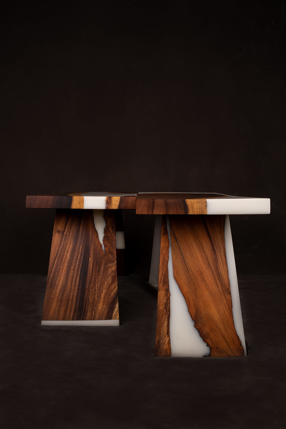 The Utsaah Wood and Resin Bench