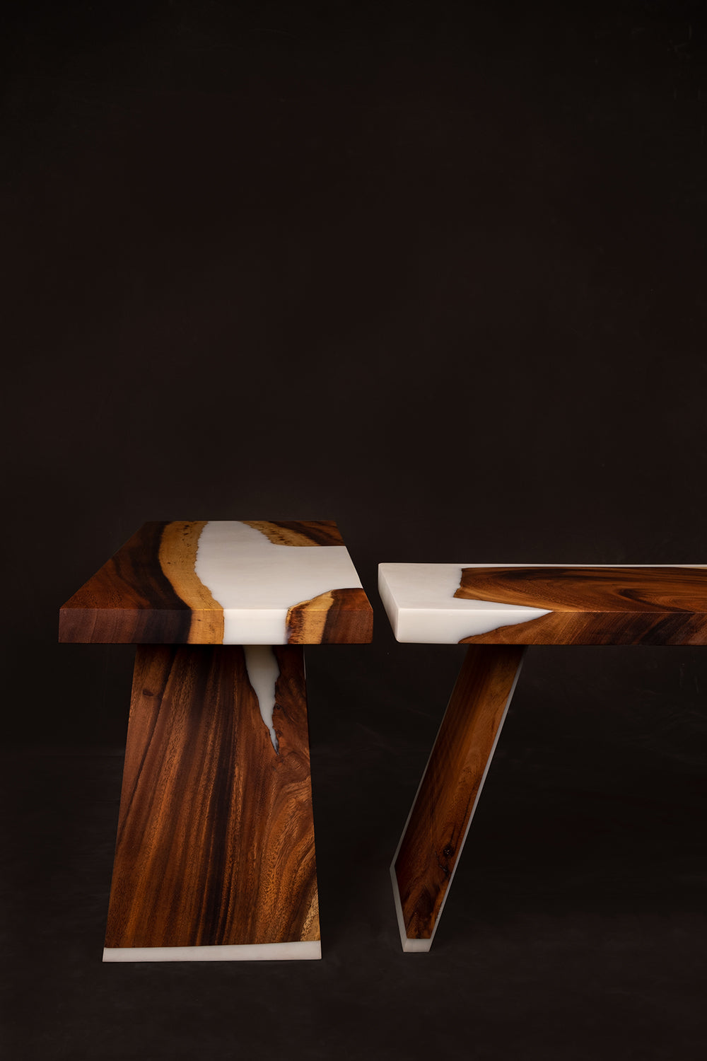 The Utsaah Wood and Resin Bench