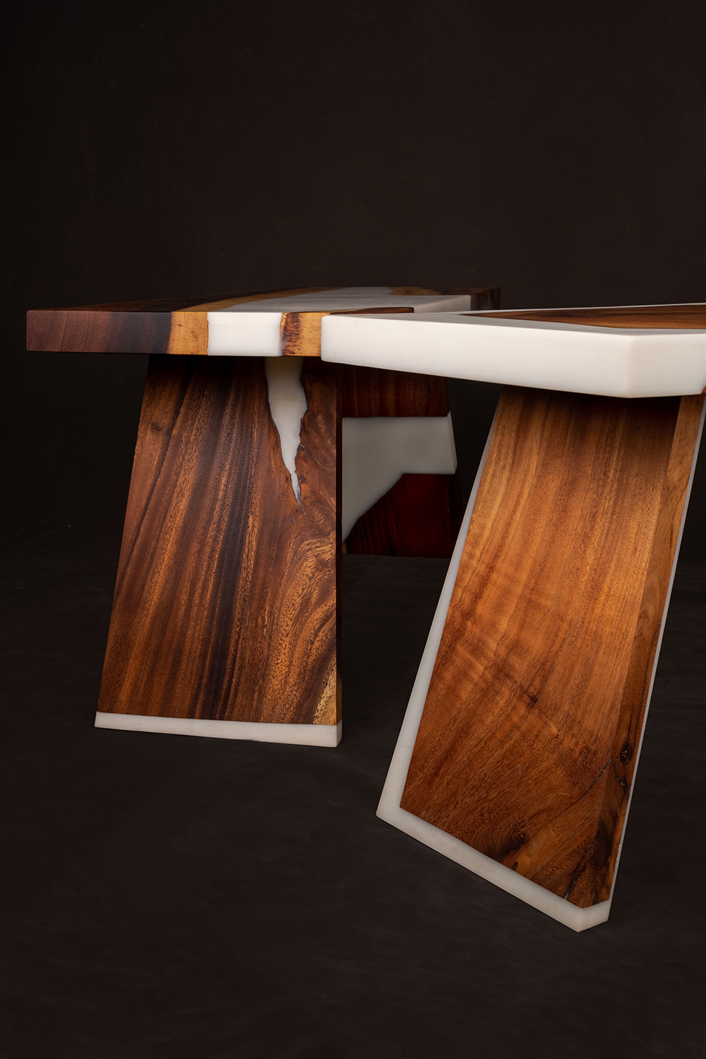 The Utsaah Wood and Resin Bench