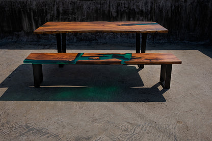 The Aviator Dining Table & Bench - I