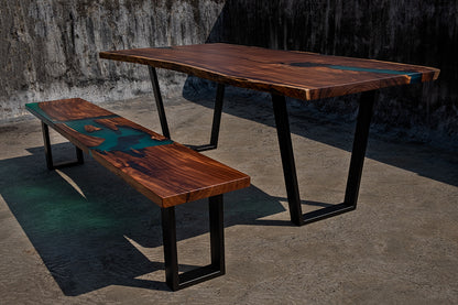 The Aviator Dining Table & Bench - I