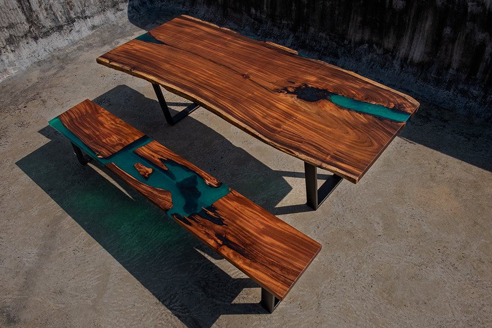 The Aviator Dining Table & Bench - I