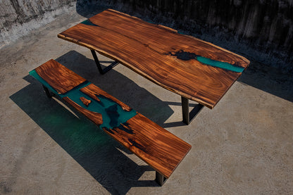 The Aviator Dining Table & Bench - I