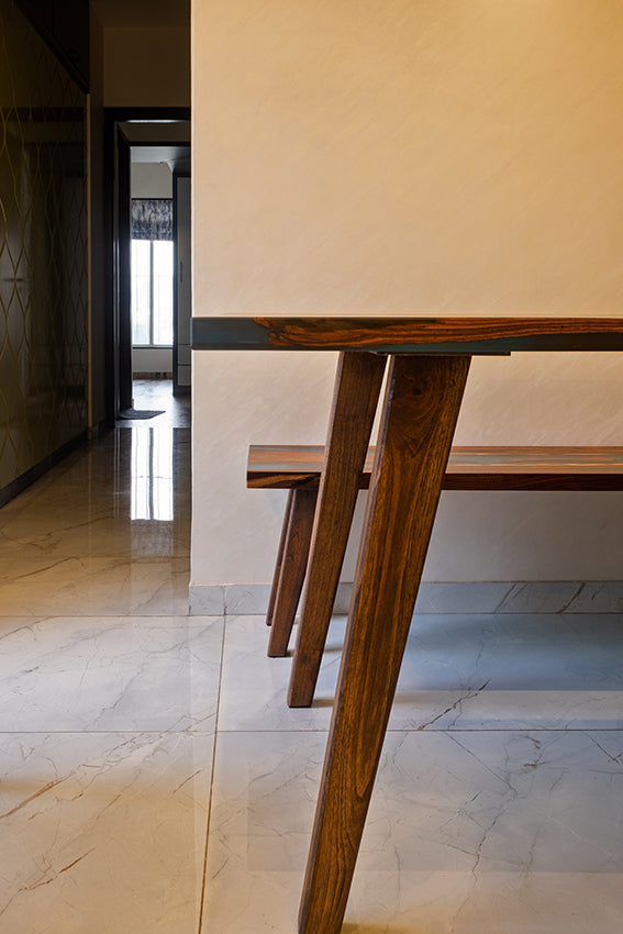 The Evergreen River Table & Bench