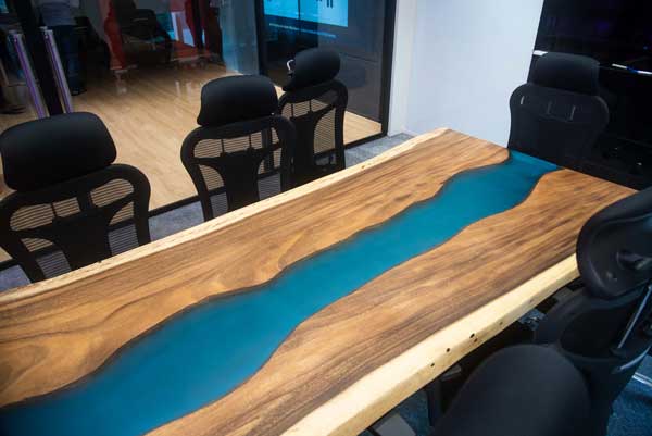 Ganga Sangam Live Edge Conference Table