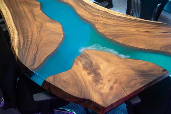 Ganga Sangam Live Edge Conference Table