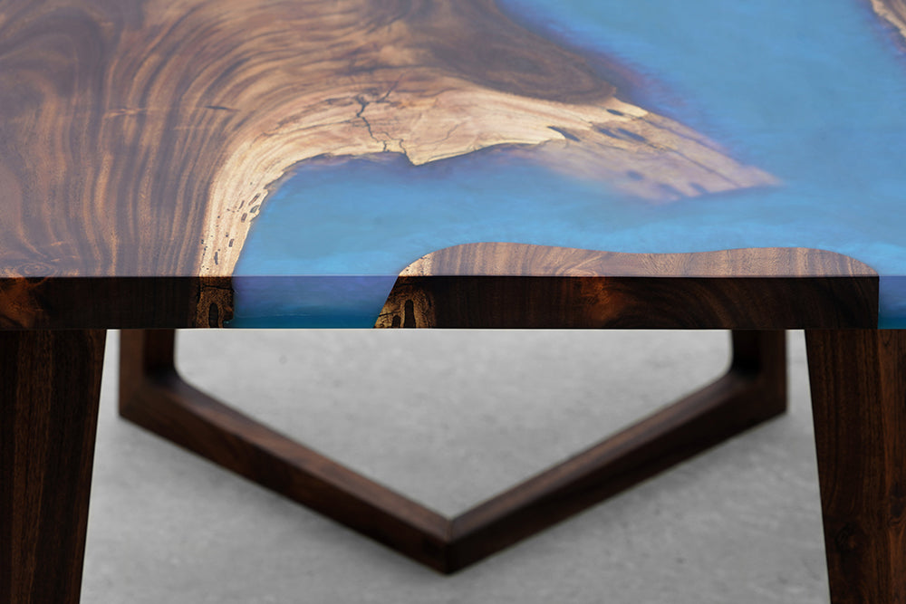 The Cobalt River Table and Bench