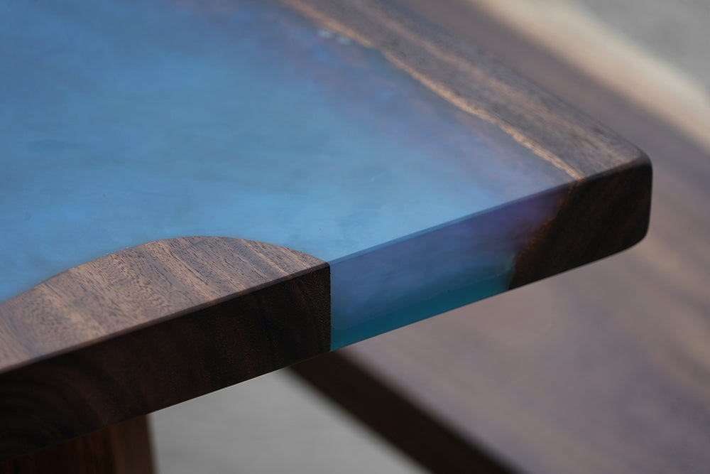 The Cobalt River Table and Bench