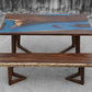 The Cobalt River Table and Bench