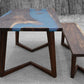 The Cobalt River Table and Bench