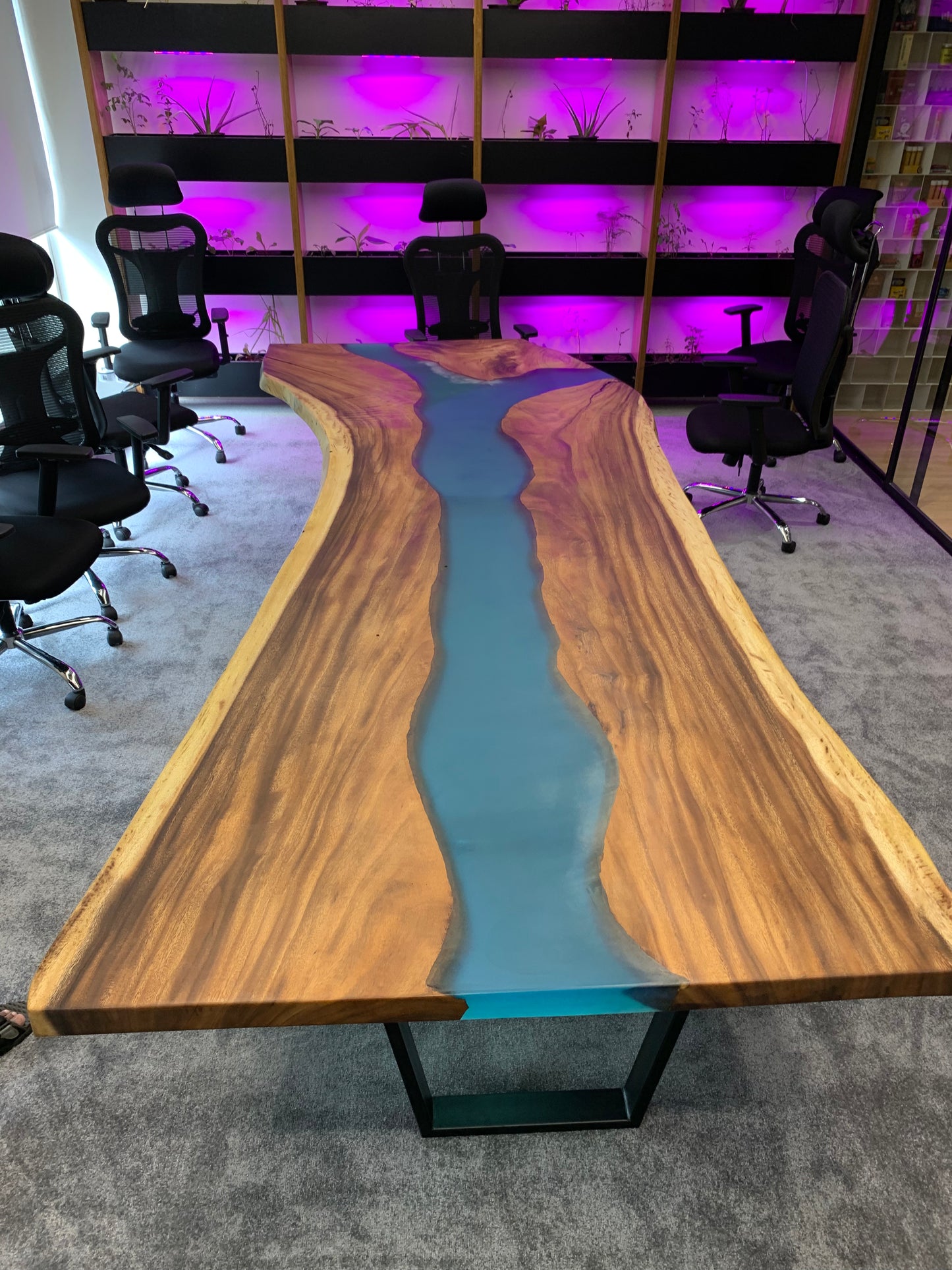 Ganga Sangam Live Edge Conference Table